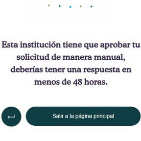 Esperar la aprobación de cuenta.