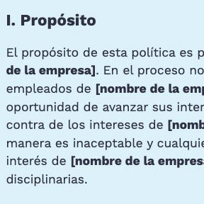 Establece su propósito.