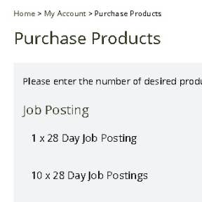 Confirm your purchase or choose another posting package.