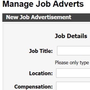 Create your job post.