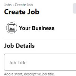 Enter job details.