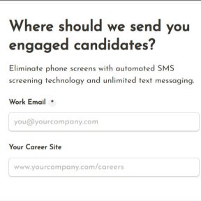 Choose where to receive candidate matches.