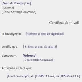 Faites la demande de la documentation de fin de contrat.