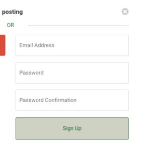 Create an employer account.