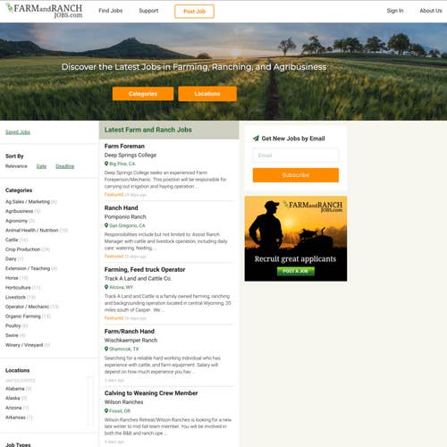 Farm and Ranch Jobs