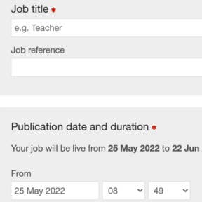 Create your job post.