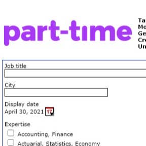 Fill in the job vacancy details.