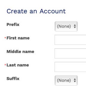 Fill in the form.