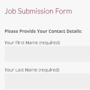 Fill in the "Job Submission Form."