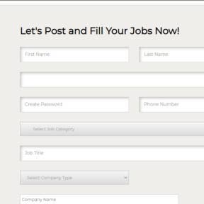 Fill in your job details.