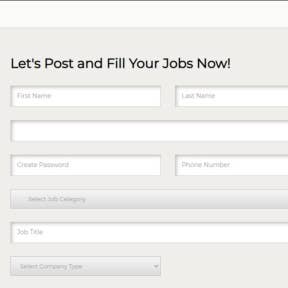 Fill in your job details.