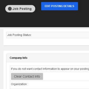 Fill in your job post.