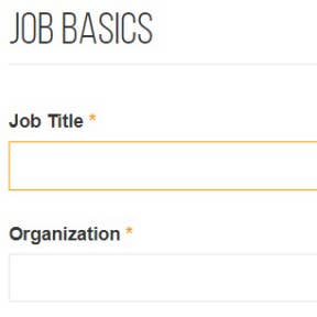 Fill in your job posting details.