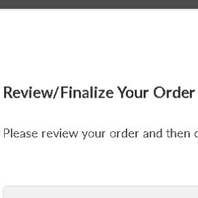 Finalize your order.