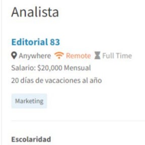 Revisa la publicación.