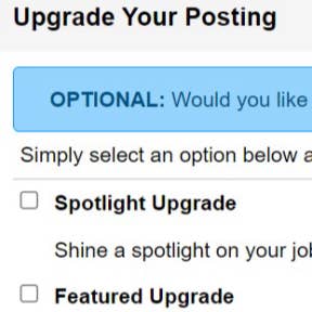 Review upgrade options.
