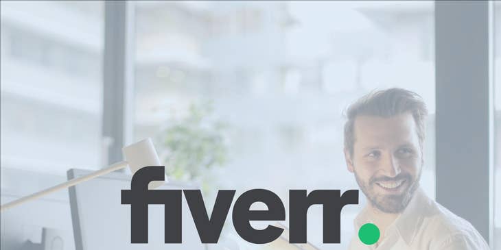 Fiverr logo.