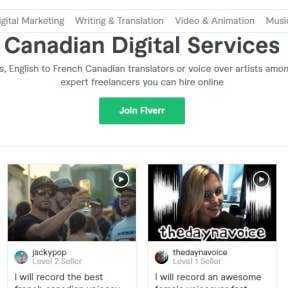 Select a freelance service.