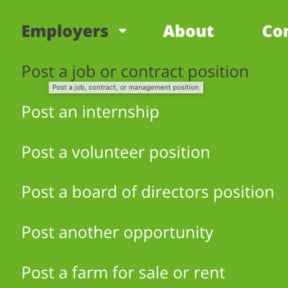 Navigate to the FoodWork.ca home page.