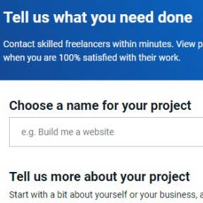 Enter all of the details about the project.