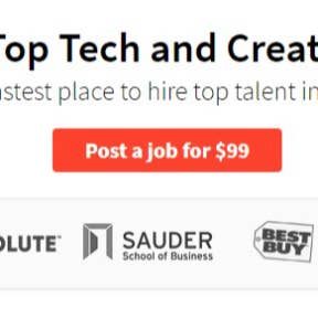 Click "Post a Job for $99."