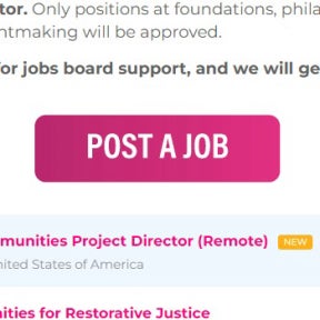 Click on "POST A JOB."