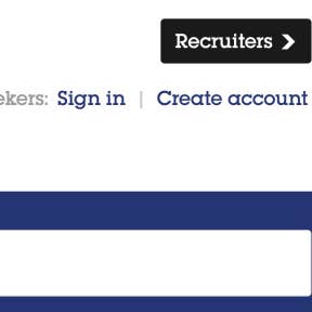 Click on "Recruiters."