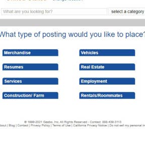 Select the type of posting.