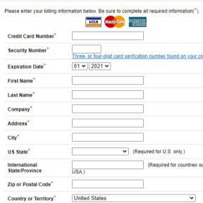 Enter your billing information.