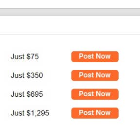 Select a job posting package.