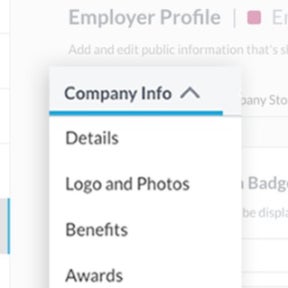 Add content to your profile.