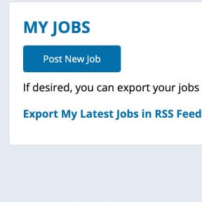 Click on "Post New Job."