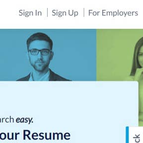 Go to the "For Employers" page.