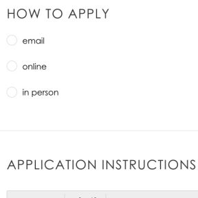 Add the application details.