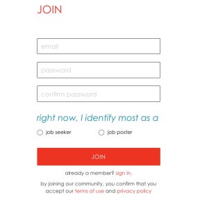 Create an employer account.