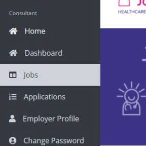 Click on "Jobs." from the recruiters dashboard.