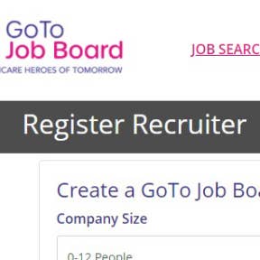 Create a recruiter's account.