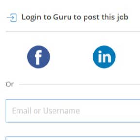 Log in to Guru to post the job.