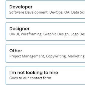 Complete the job ad.