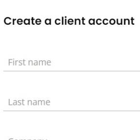 Create an account.