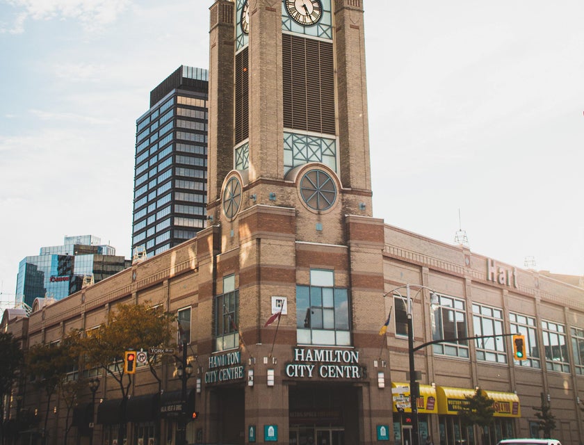 An image of the Hamilton City Center building.