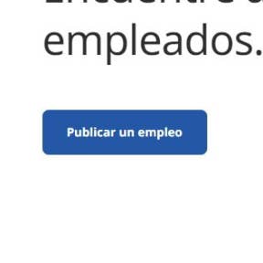 Haz clic en "Publicar un empleo".