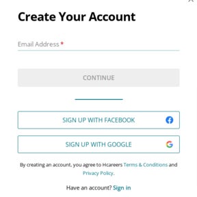 Create an account.