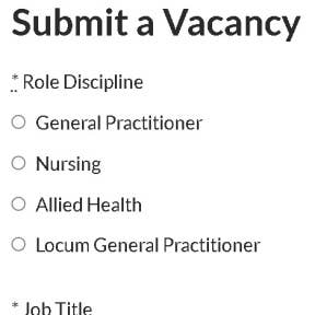Fill out the job posting form.