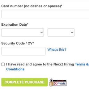 Make your payment and submit.