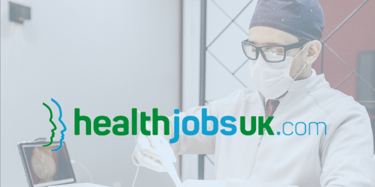 HealthJobsUK.com logo.