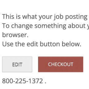 Review your job post.