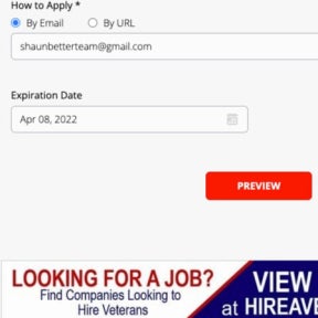 Create your job post.