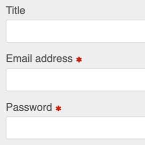 Create your account.