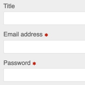 Create your account.